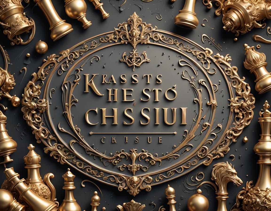 Luxurious Kasetsart Chess Club Sign in Matte Painting Style