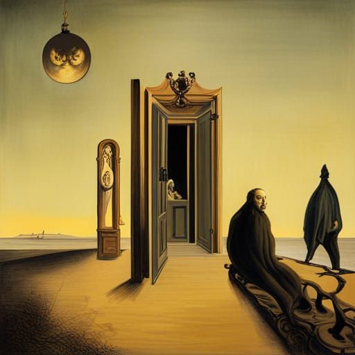 A haunted house, by Salvador Dali