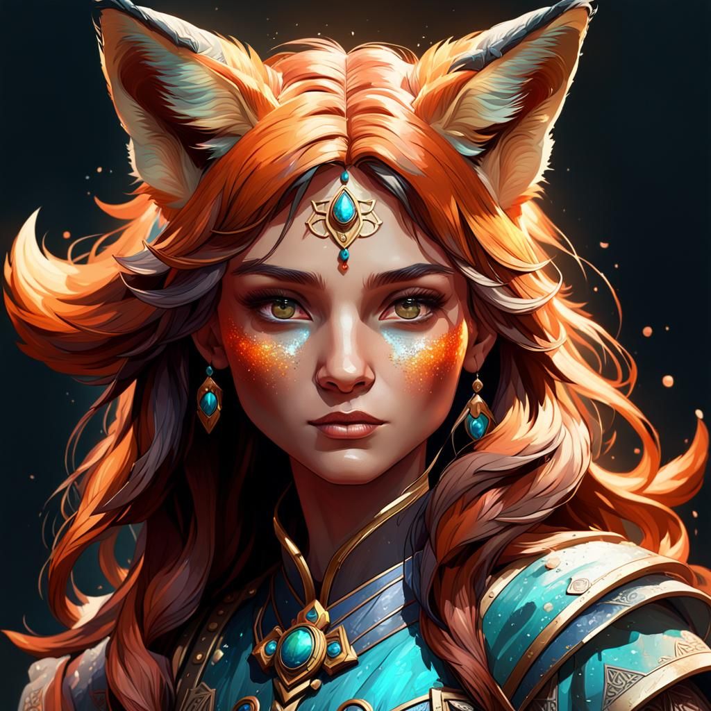 fox girl num 2 - AI Generated Artwork - NightCafe Creator