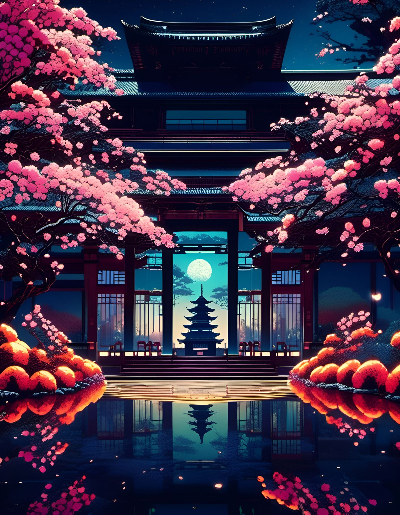 A view on a palace - AI Generated Artwork - NightCafe Creator