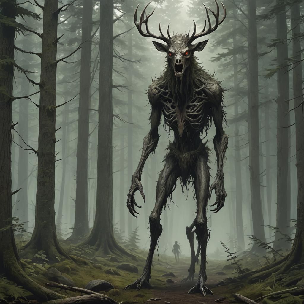 A Hungry Wendigo - AI Generated Artwork - NightCafe Creator