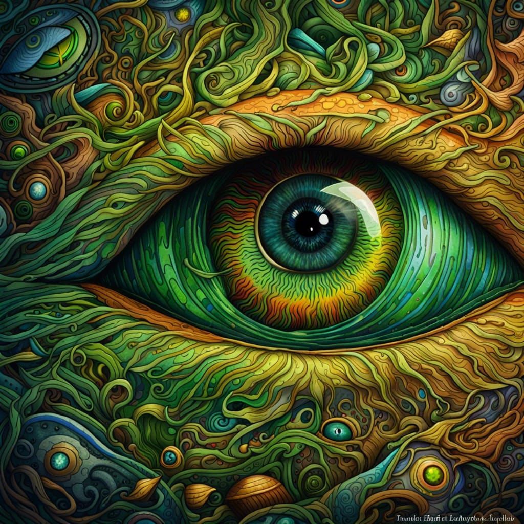 Psychedelic eye - AI Generated Artwork - NightCafe Creator