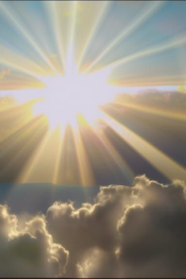 heavenly sunshine beams divine bright soft focus holy in the...