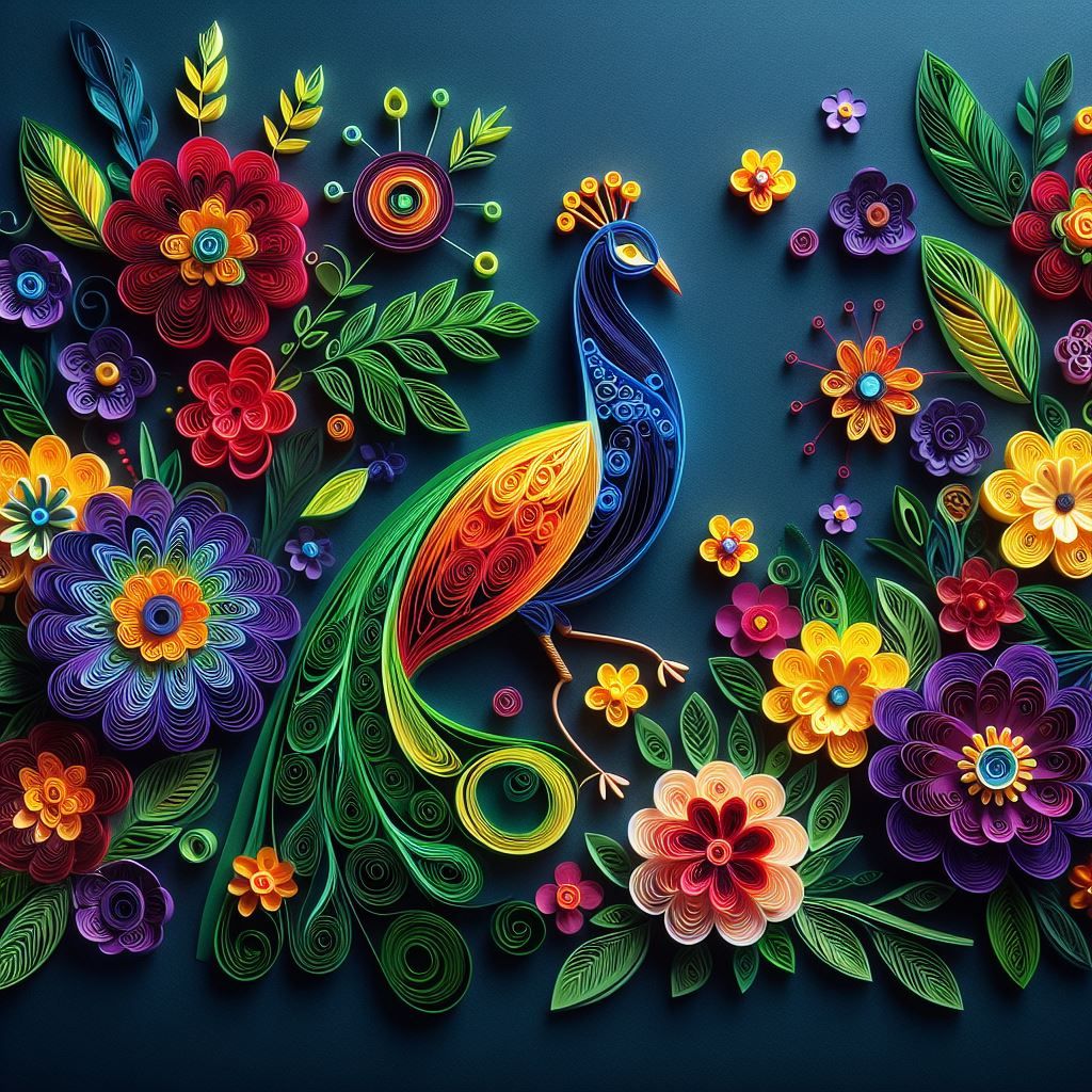 Paper quilling art