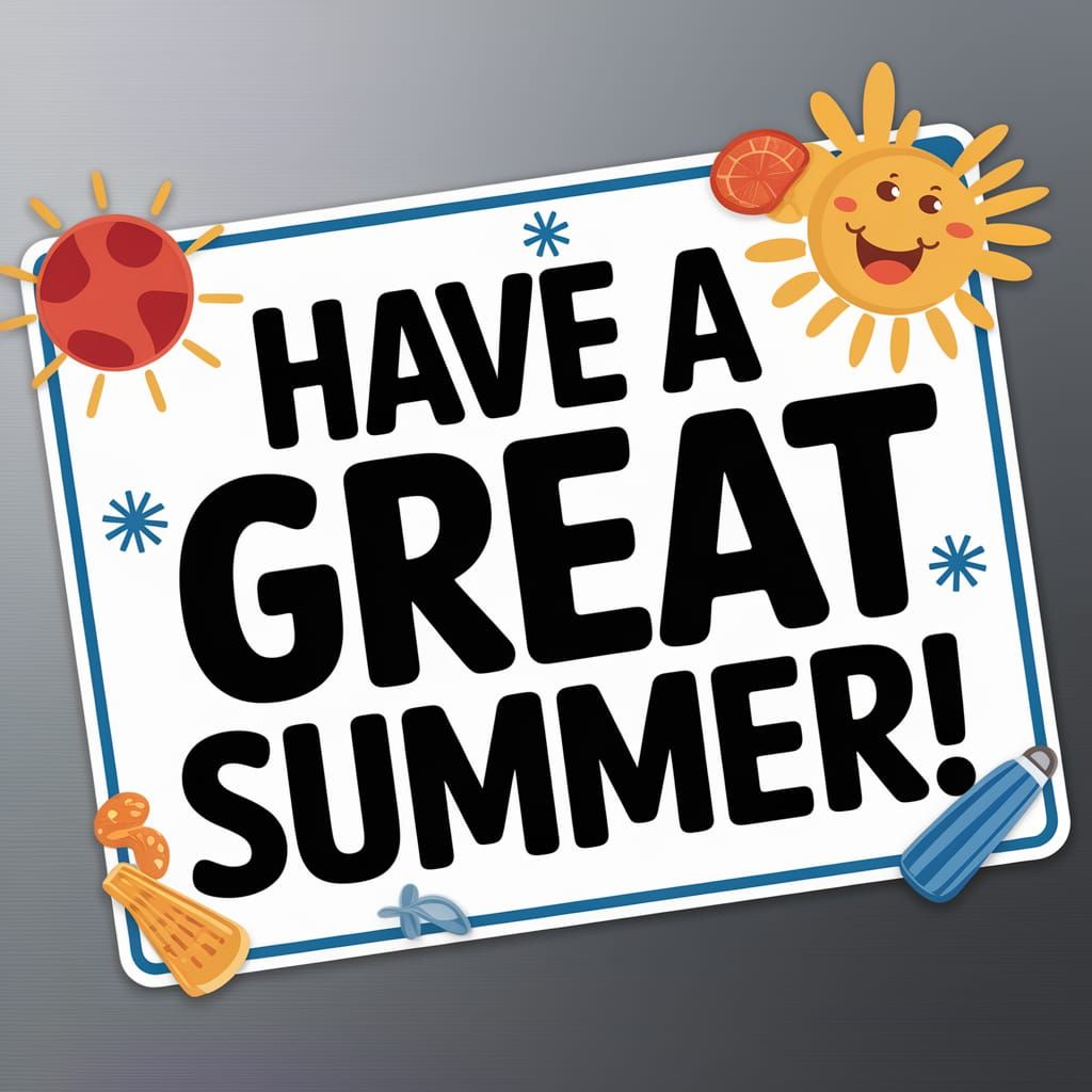 Have a Great Summer Magnet Sign