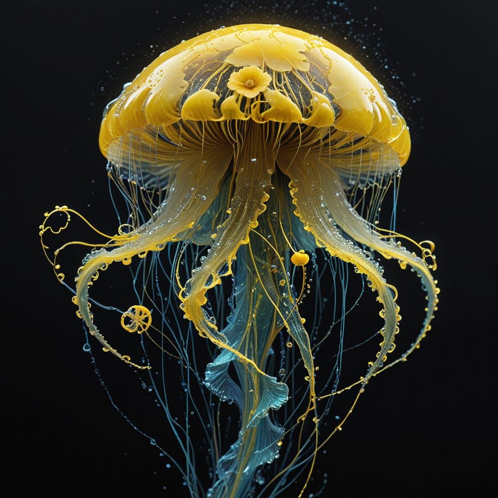 Flower Jellyfish   by @Gonnutzie
