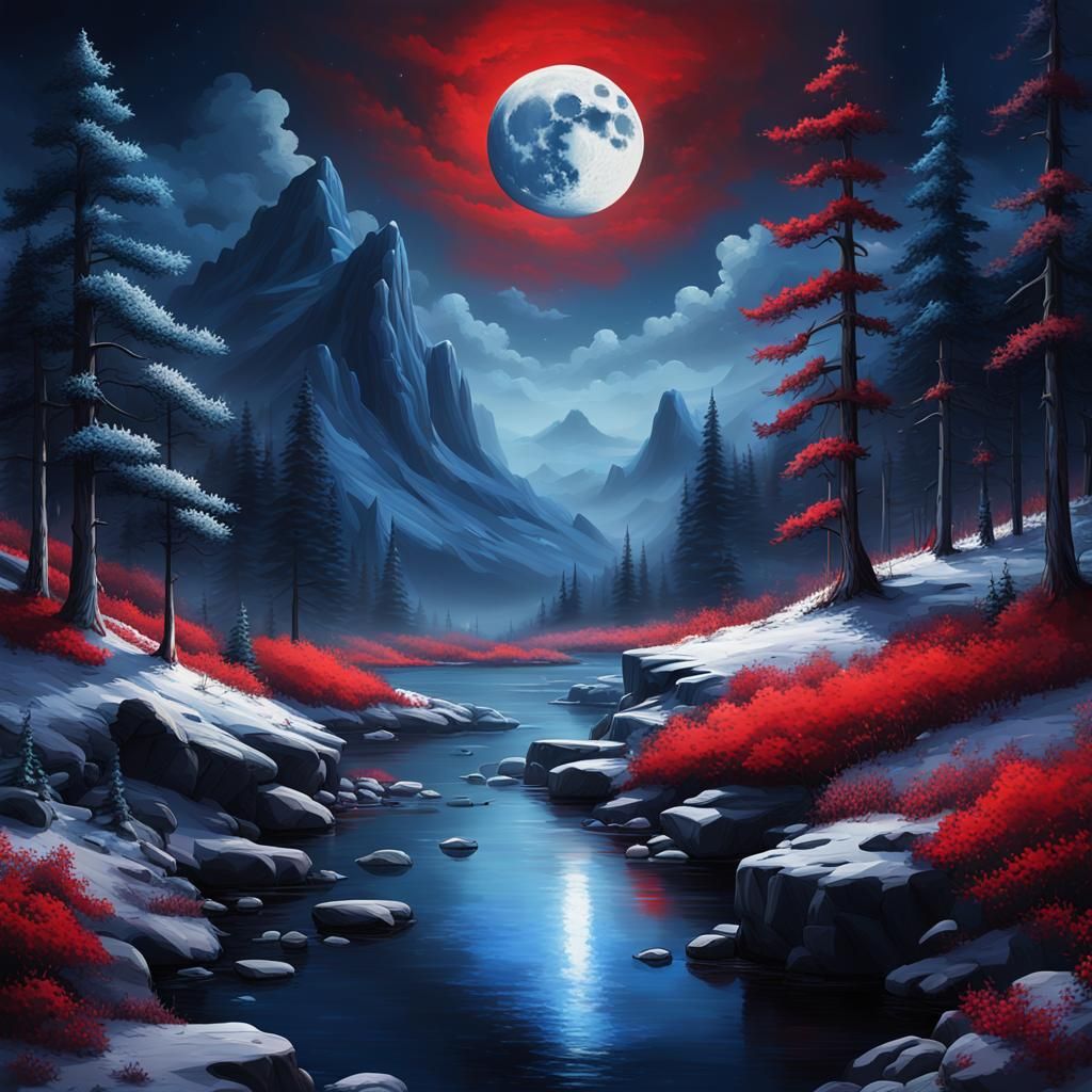 Moonlit - AI Generated Artwork - NightCafe Creator