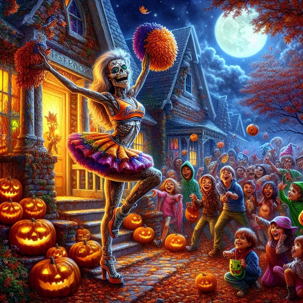 The Cheerleading Zombie Mesmerized the Kids