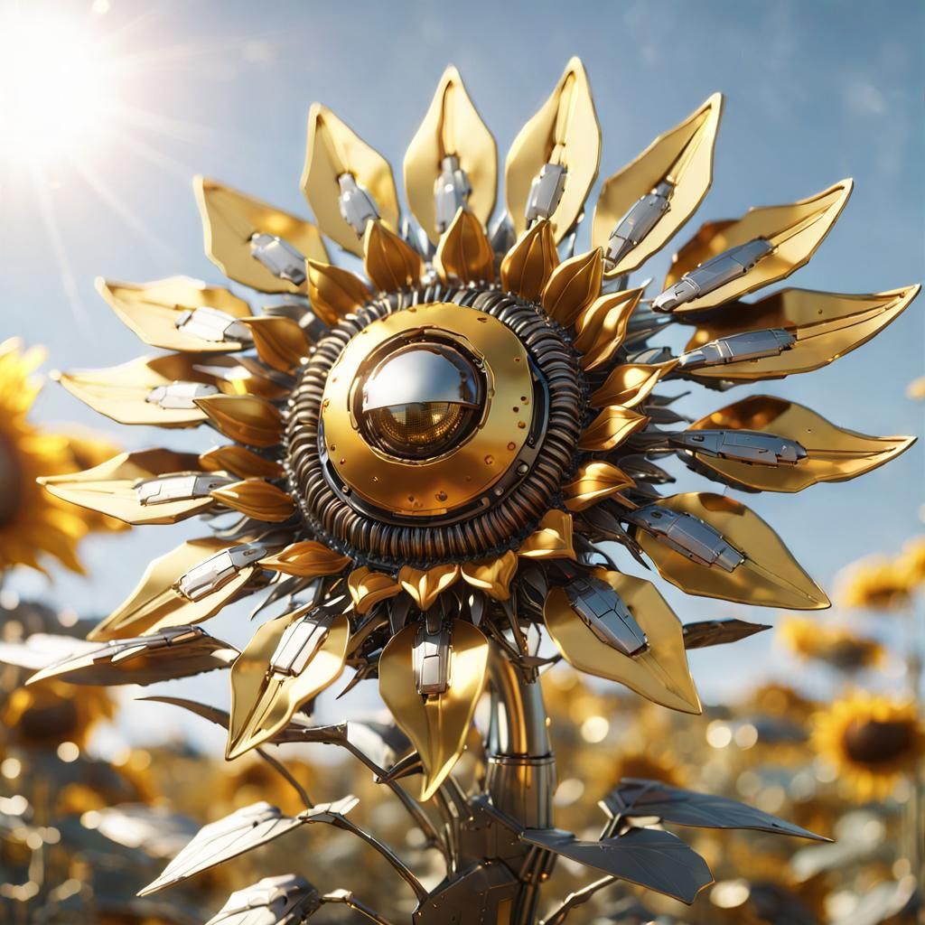 Metall Sunflower   by @Loo4N8
