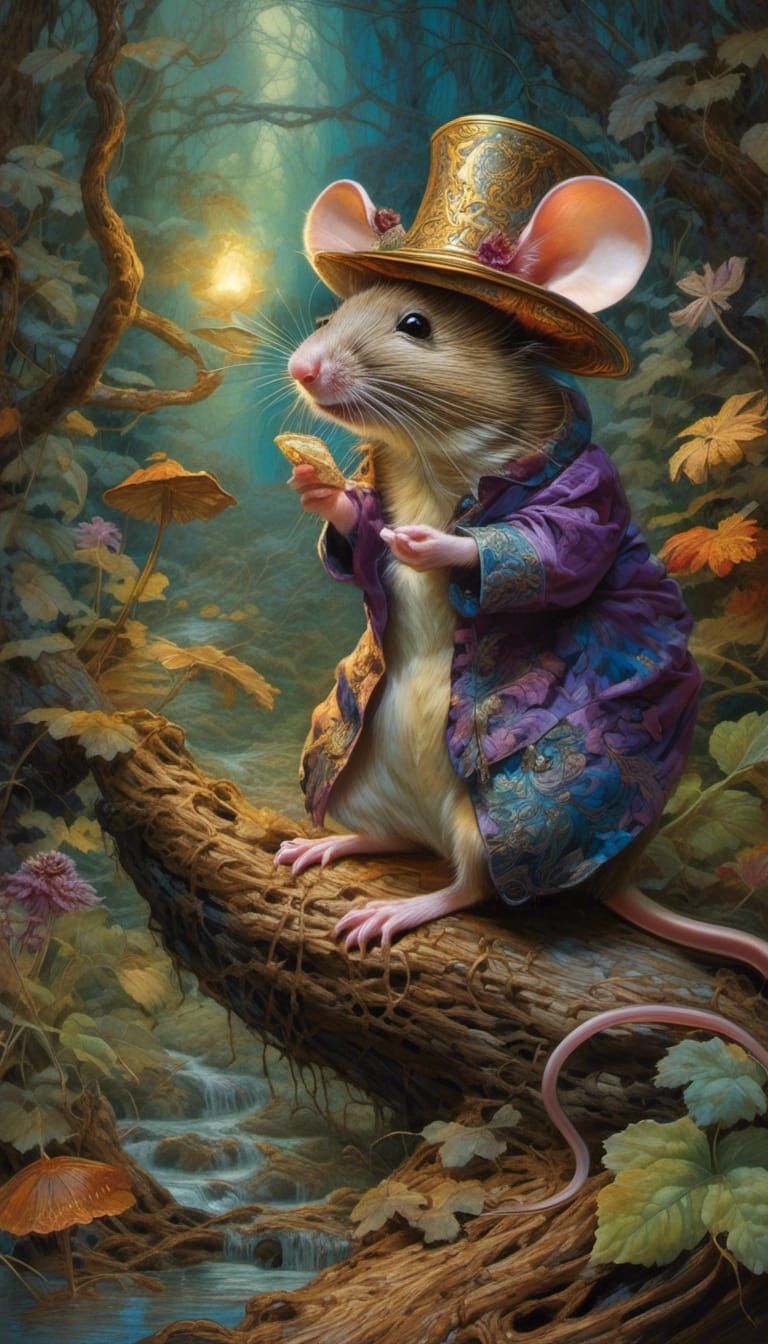 Sleepy Mouse  by @ShanLanar