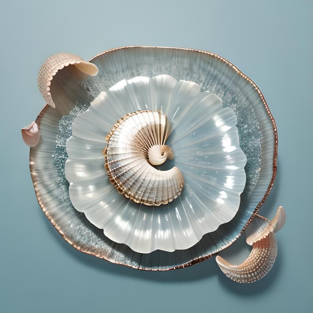 Simple Seashell AI Image