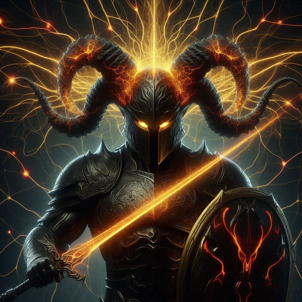 The spark holds the spirit of Aries