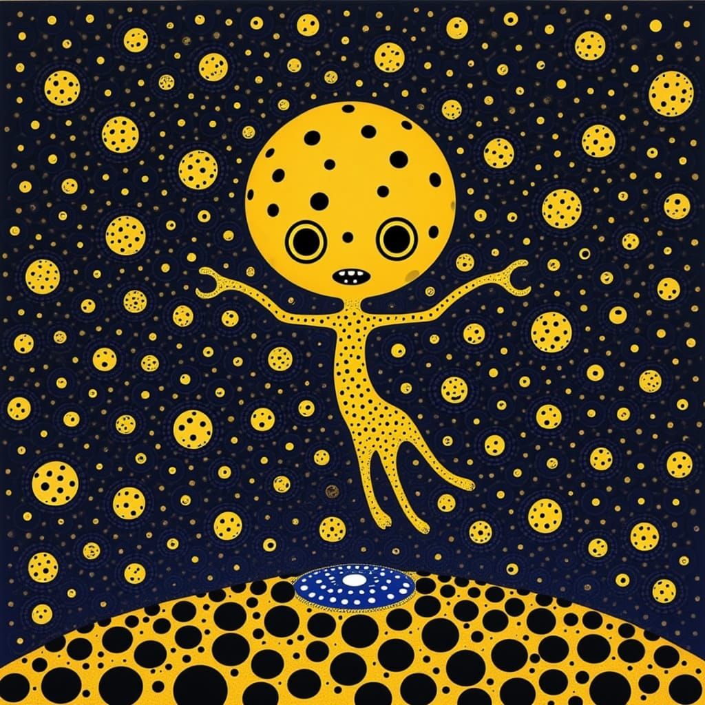 <lora:SCREAMING DOTS -EVIL:1.0> The alien