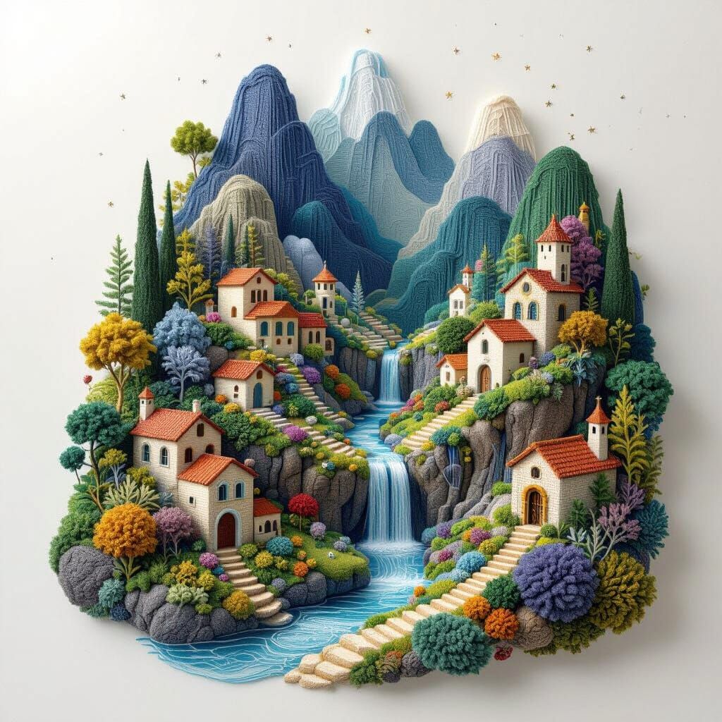 Thread Village: A Woolen Masterpiece in Fantasy Forest