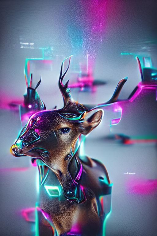 Deer Vivid 8K 3D Behance HD holographic