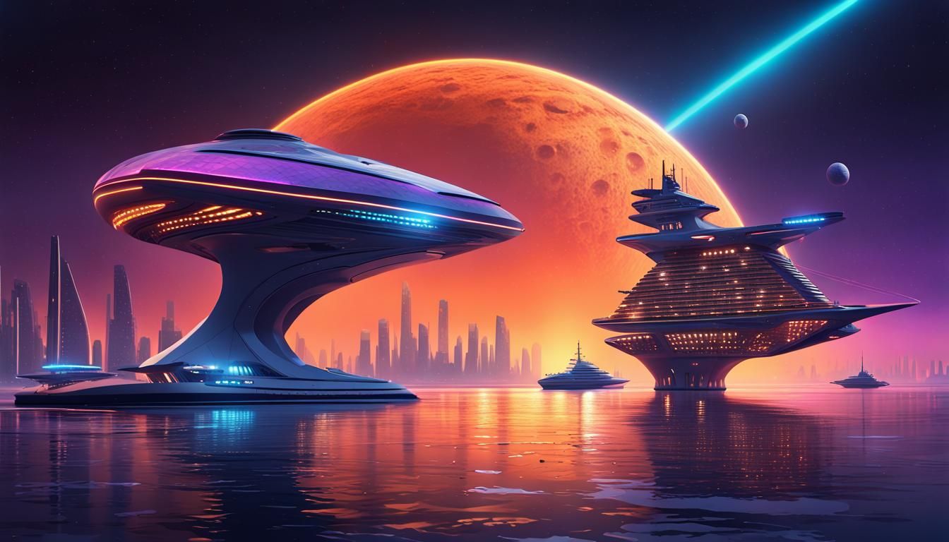 space sightseeing  by @Suncafe