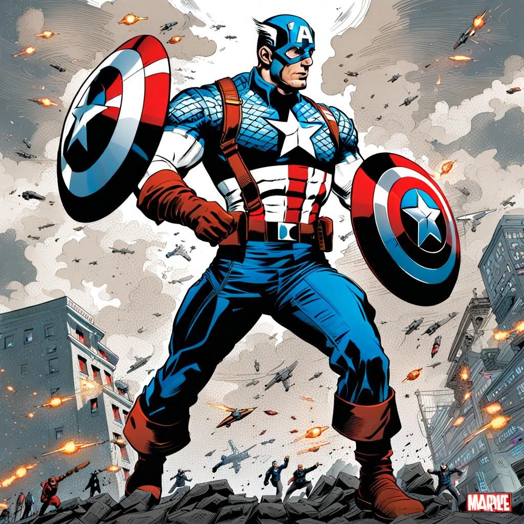 Captain America - AI Generated Artwork - NightCafe Creator