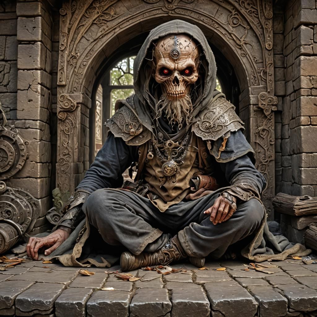 High quality DSLR portrait of a person sitting alone