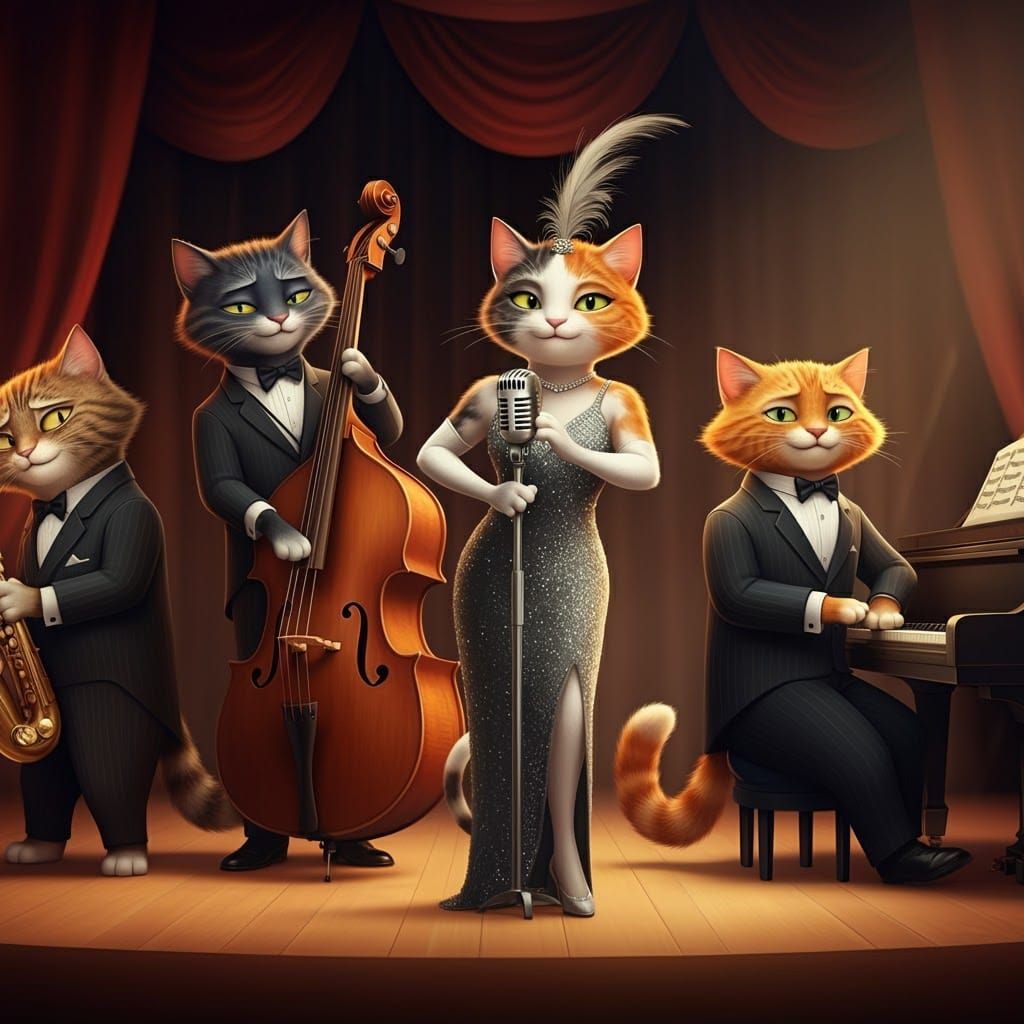 Cool Cats  by @Jademist Designs