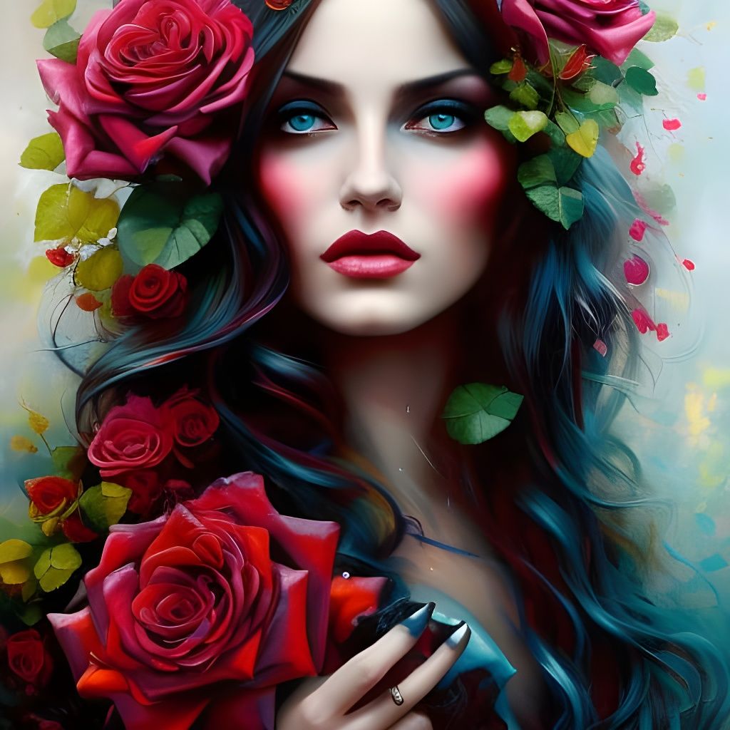 Rose Red - AI Generated Artwork - NightCafe Creator