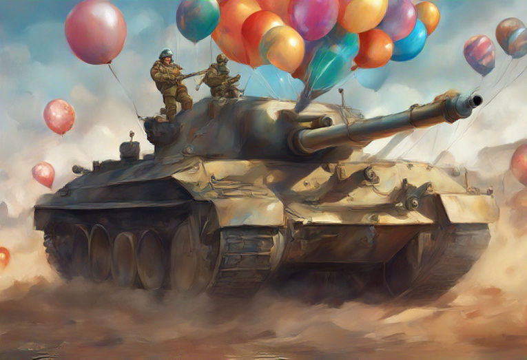 Fight with balloons instead of grenades. Peace!