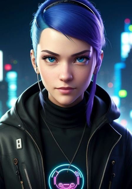 Hacker Girl - AI Generated Artwork - NightCafe Creator