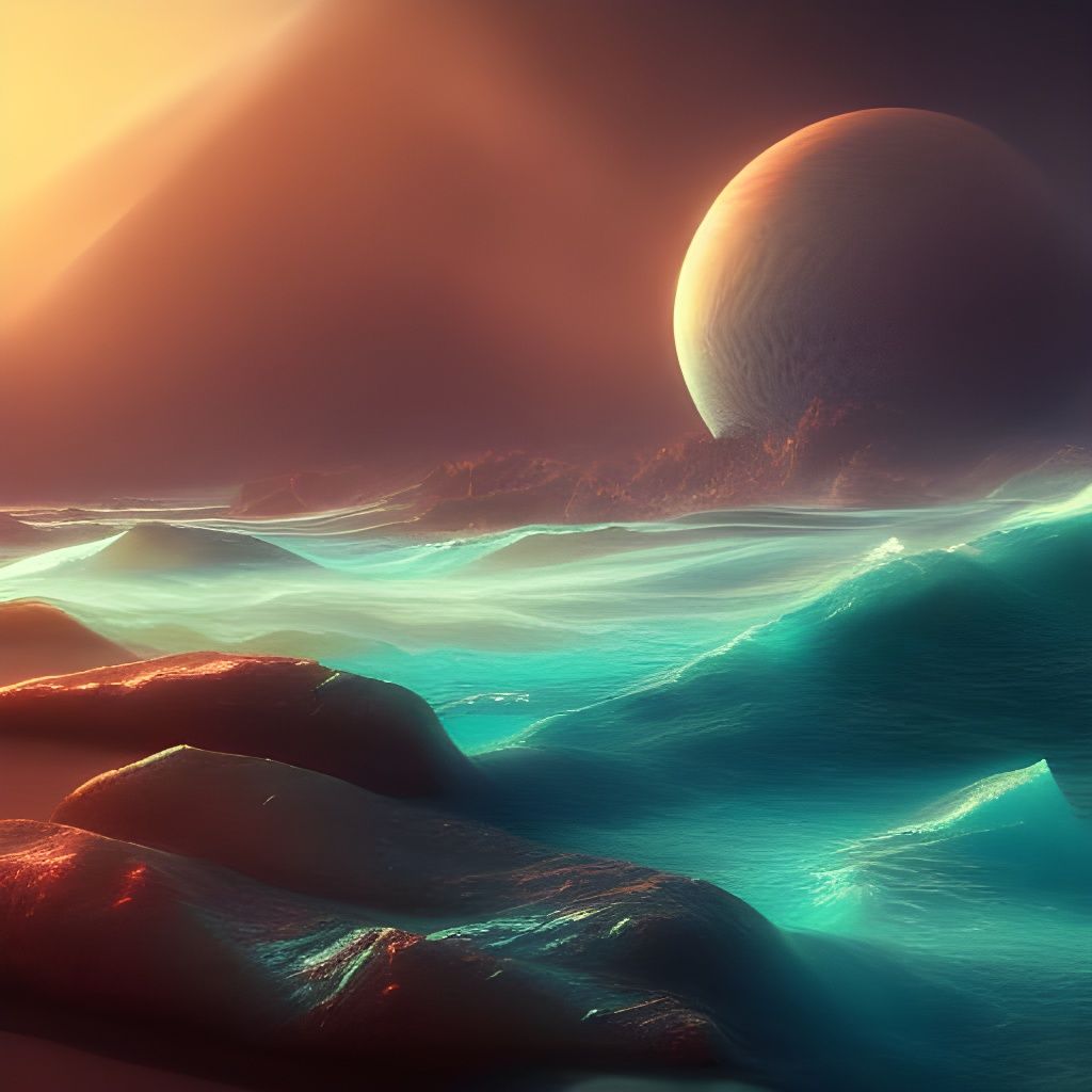 [052] Spacebeach - AI Generated Artwork - NightCafe Creator