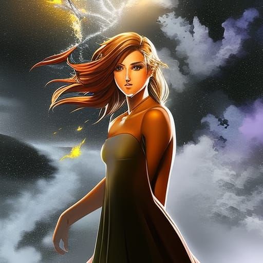 girl  full body Hyperrealistic, splash art, concept art, mid...