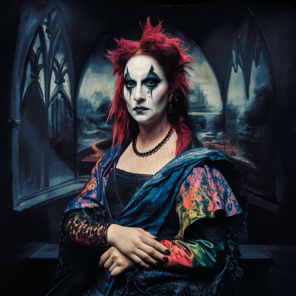 Gothic punk Mona Lisa