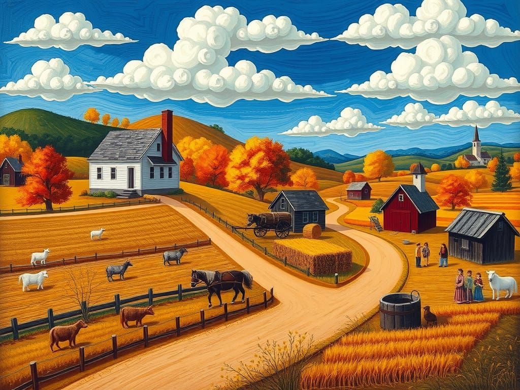 Inspired by Grandma Moses paintings...  by @Bill 