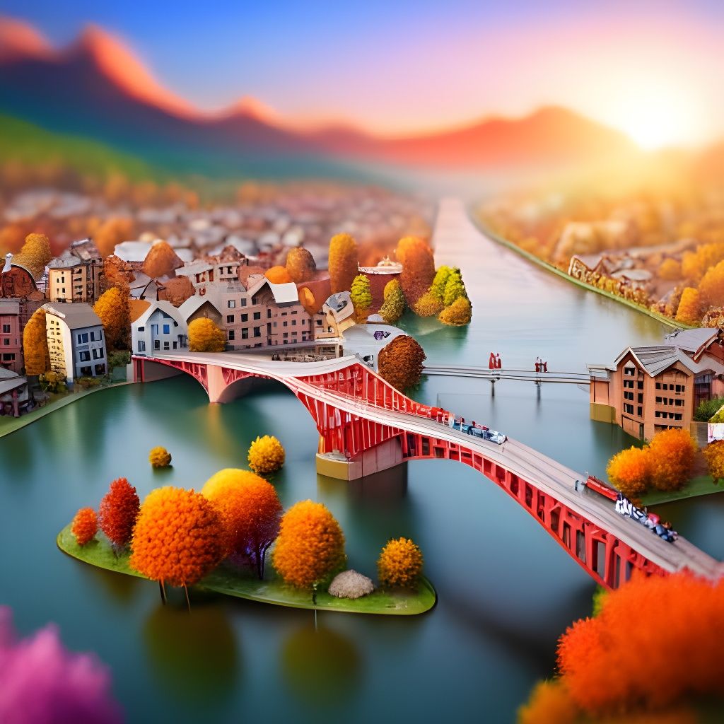 Riverside town