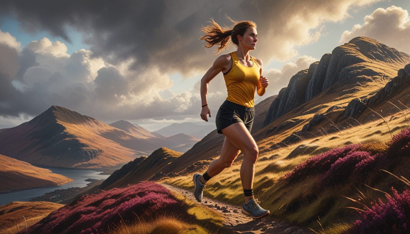 Epic Scottish Highlands hill race, running up and down the Ben Nevis!