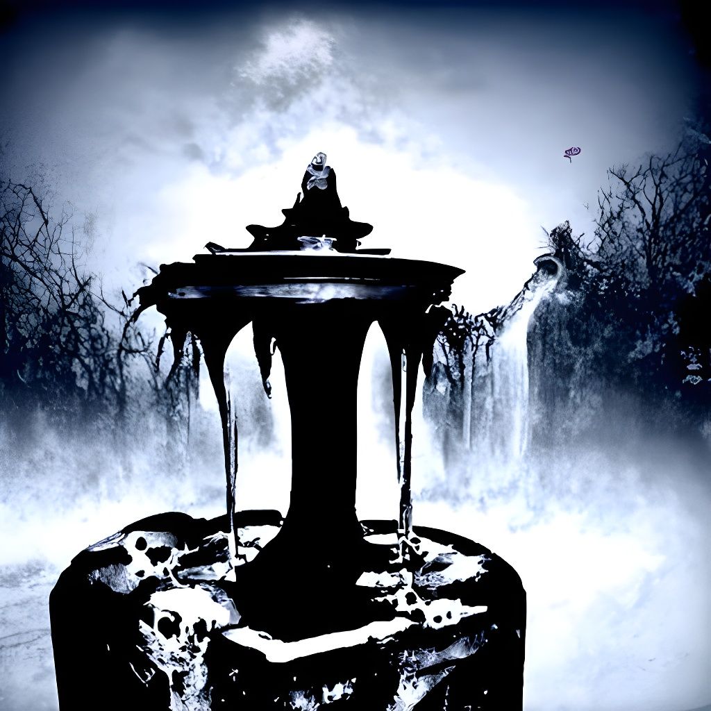 Made the choice to go away. Drink the fountain of decay. AI Generated