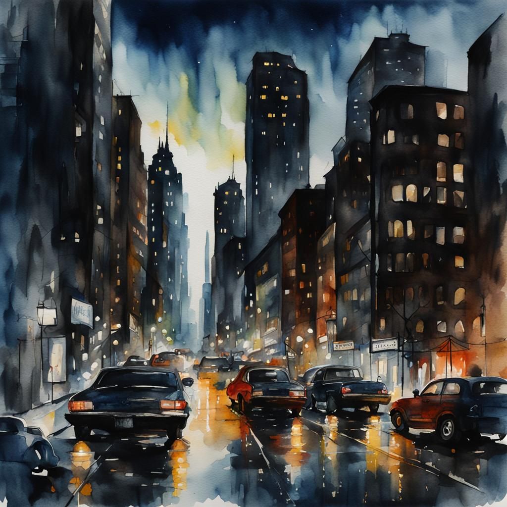 Nighttime Cityscape