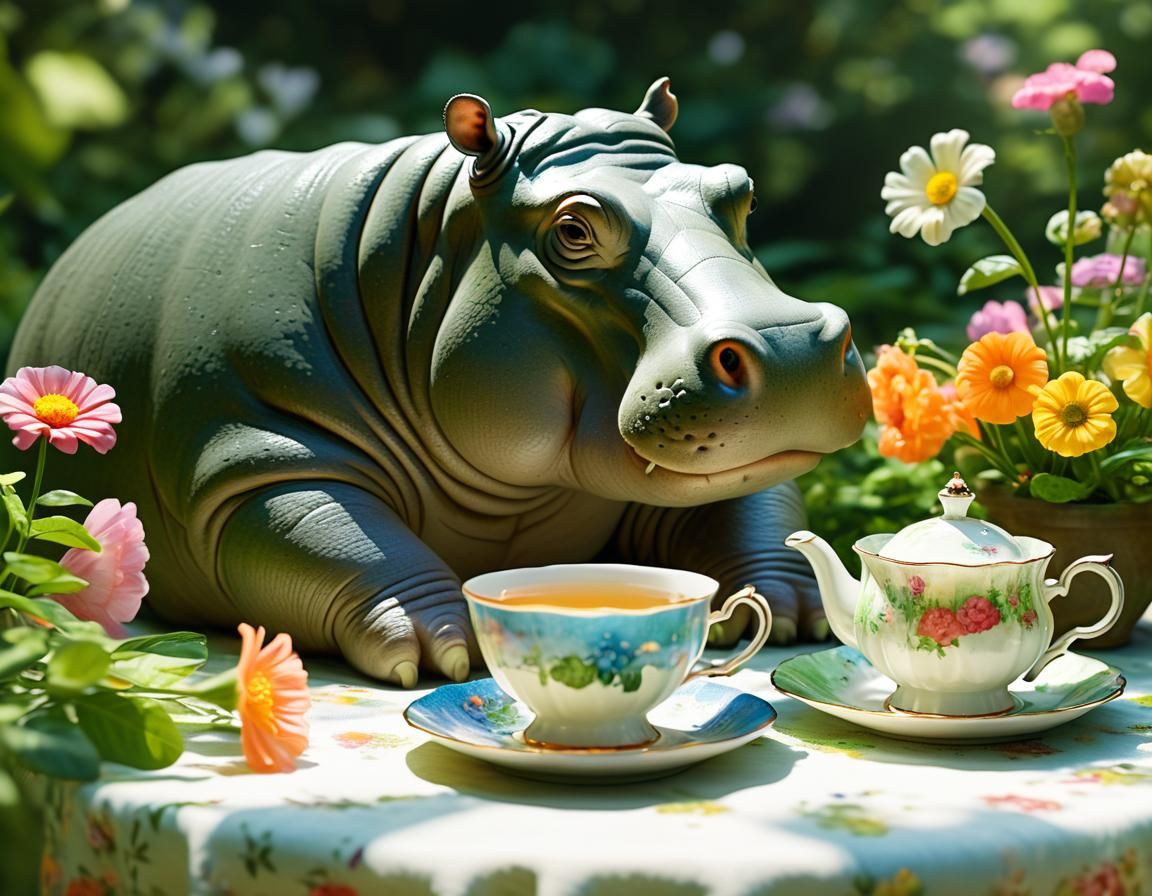 Hippopotamus Teacup.