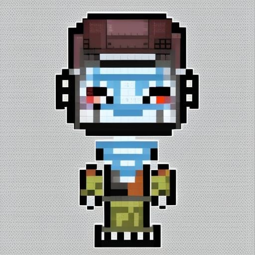 Pixel Art : Cyborg bartender