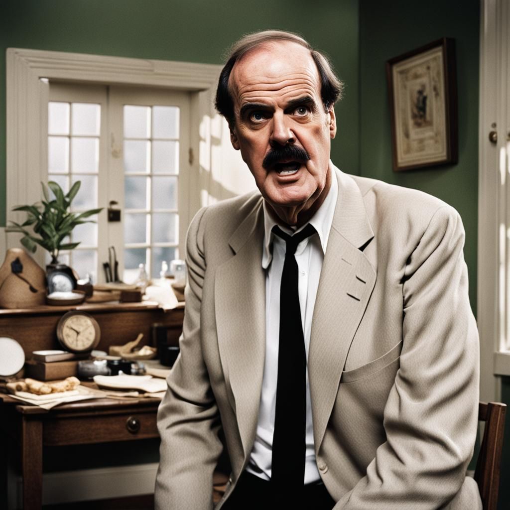 Fawlty Moments A Tribute to Basil 12 AI Generated Artwork