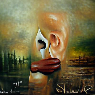 the silence knows oil painting artwork