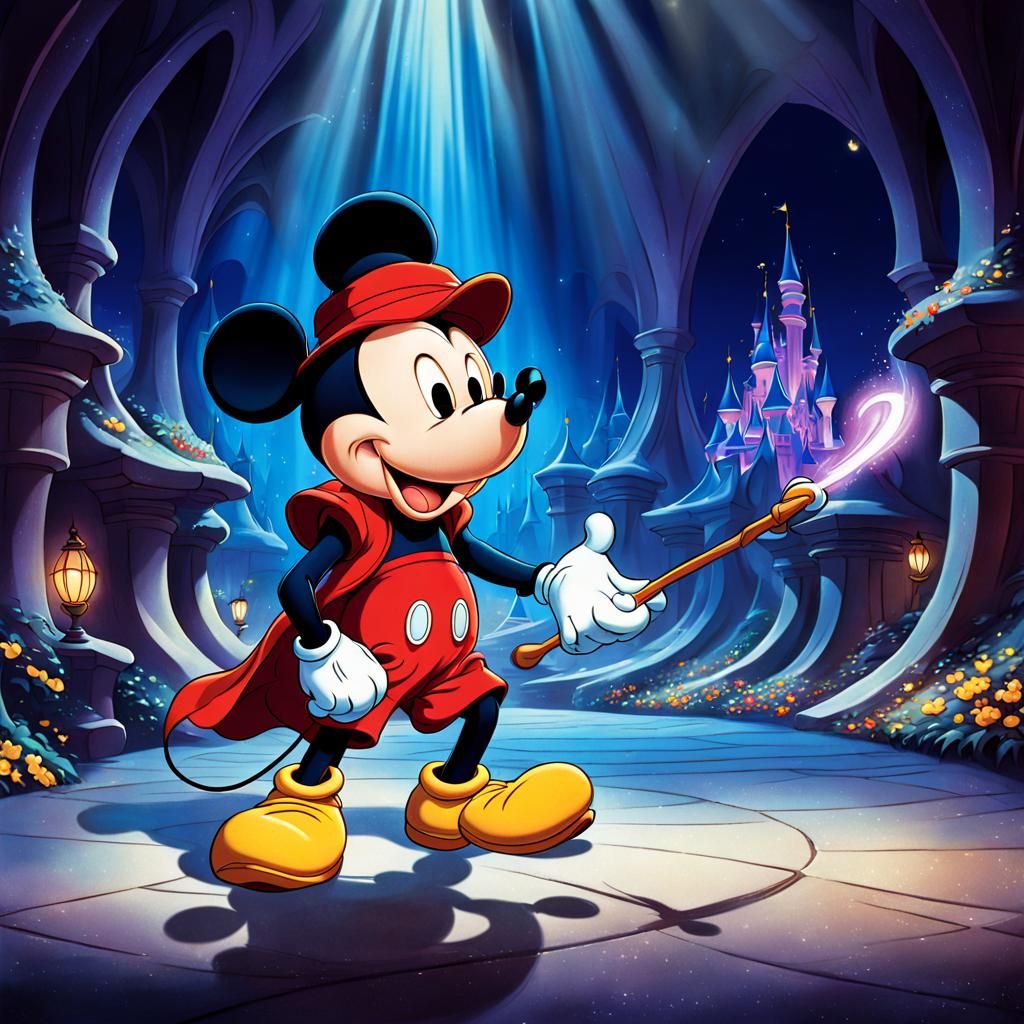 Mickey mouse in Fantasia