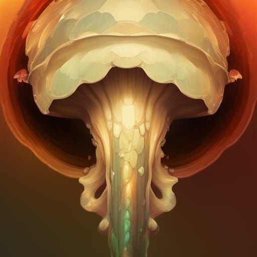 A butterfly mushroom