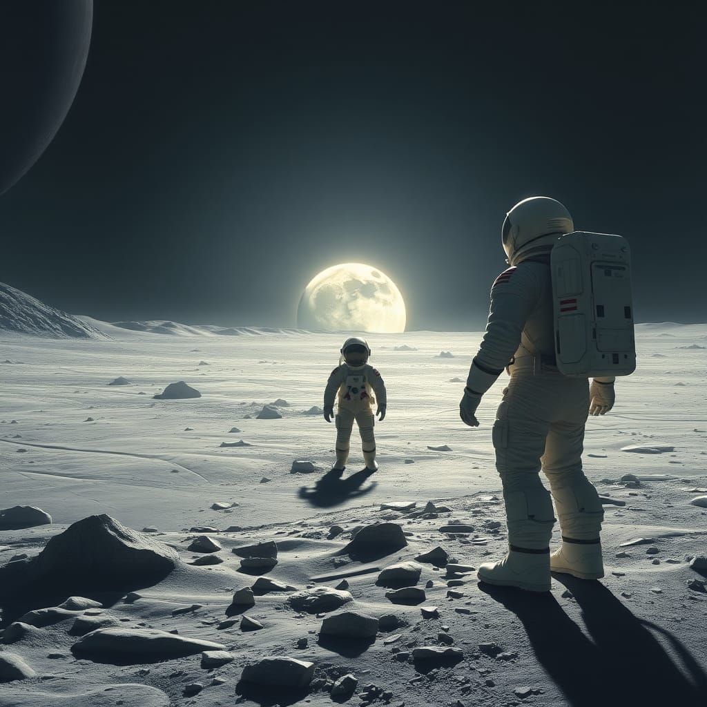 The men on the moon