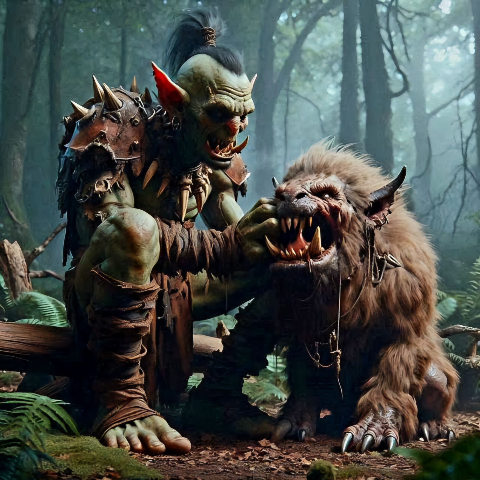 Orc and his warg puppy