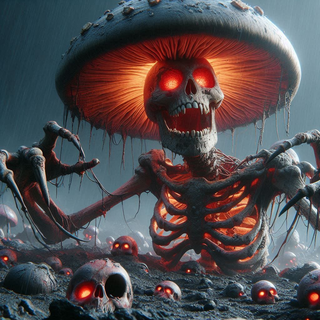 skeleton mushrooms