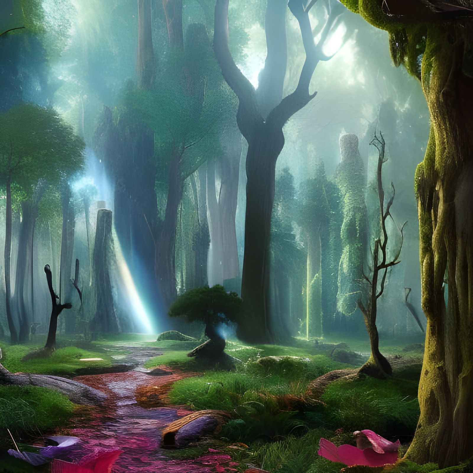 Magical Forest - AI Generated Artwork - NightCafe Creator