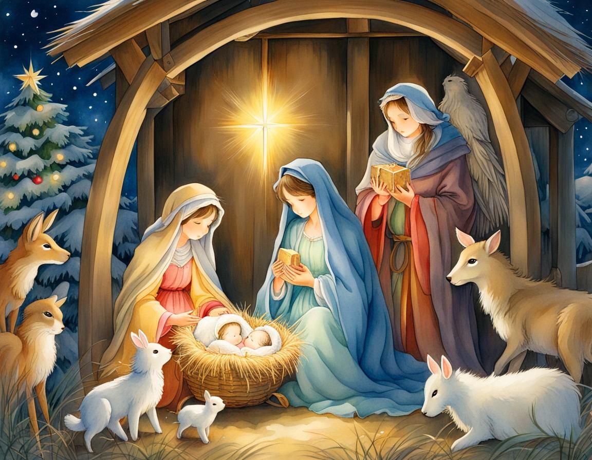 Nativity Scene - AI Generated Artwork - NightCafe Creator