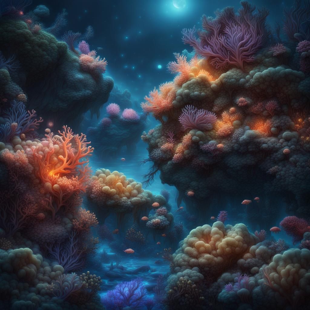 Coral reef - AI Generated Artwork - NightCafe Creator