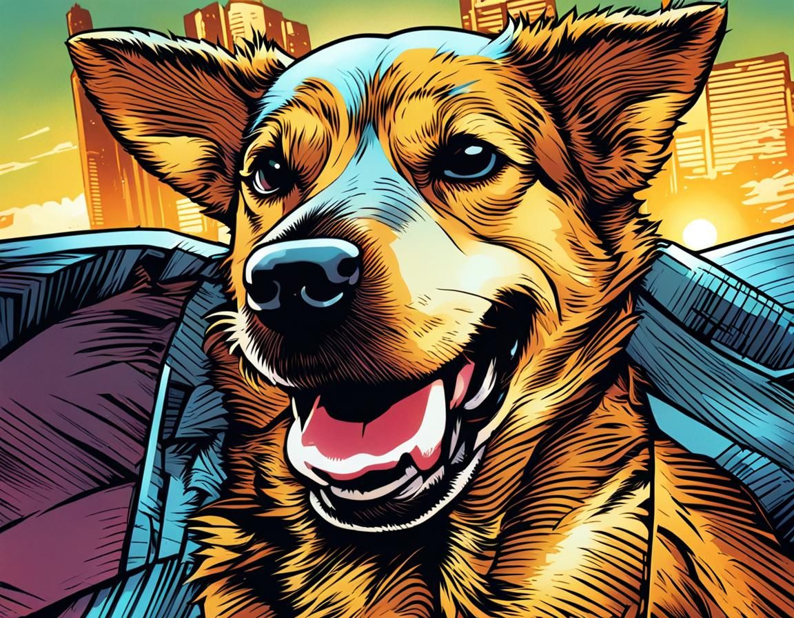 dog blinking