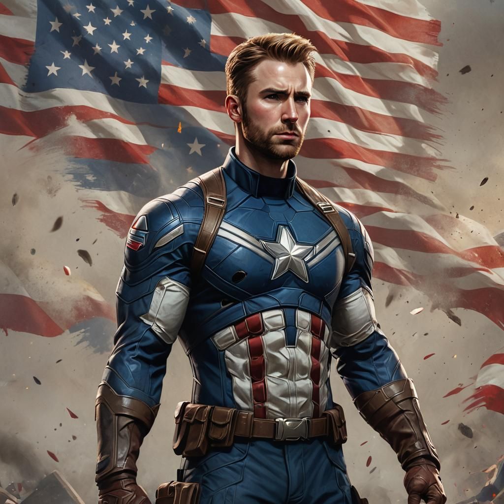 Captain America - AI Generated Artwork - NightCafe Creator