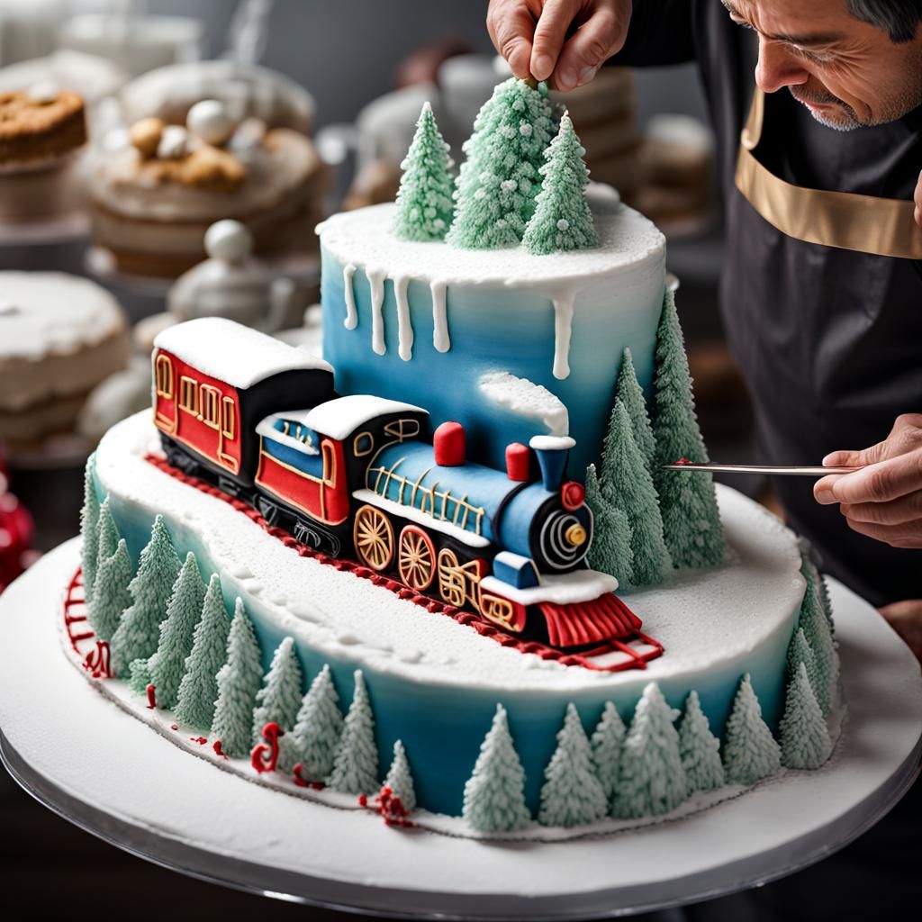 Festive Cake  by @RedPixie