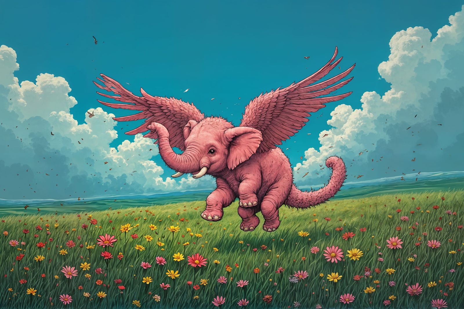 Hollyphant Illustration